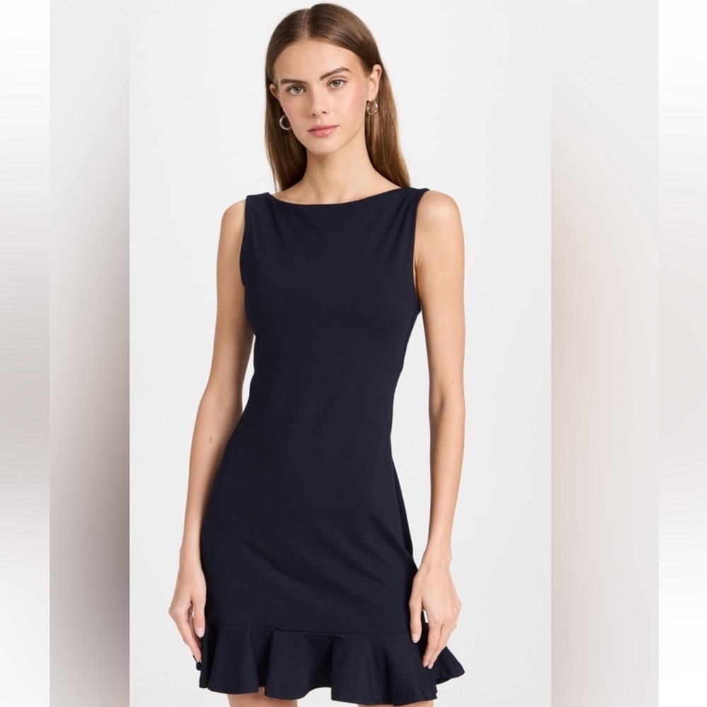 Susana Monaco Boatneck Ruffle Dress